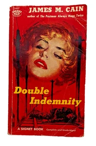 Double Indemnity James M. Cain 2nd Printing 1957 Signet ed Noir Movie Basis - Imagen 1 de 3