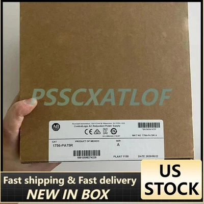 Nueva fuente de alimentación redundante Allen Bradley 1756-PA75R/A ControlLogix CA 1756PA75R Foto 1 de 2
