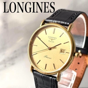 Orologio Uomo LONGINES Presenza Data Display Oro Analogico Quarzo Articolo Funzionante - Foto 1 di 5
