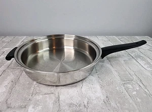 Vtg Wonder Ware Stainless Steel Thermium Multi-Plex Saute Pan Skillet 10 3/4" - Picture 1 of 7