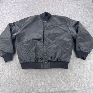 Birdie Richard A Leslie Jacke Herren Large gesteppt Bomber Druckknopfleiste Made in USA - Bild 1 von 10