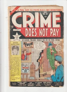 Crime Does Not Pay #81 Comic P 1950 - Picture 1 of 1