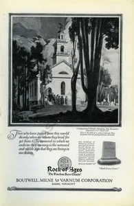 1926 Rock of Ages Boutwell Milne Denkmäler alte DRUCKANZEIGE Wanddeko Idee! (4177) - Bild 1 von 1