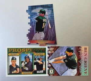 Ben Grieve 3 Card Lot 1997 Topps #488 / 1998 Pacific #18 / 1999 St Club Die Cut - Bild 1 von 3