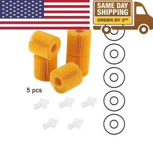 5PCS Oil Filter Kit For Toyota Avalon Camry Highlander Petrol 04152-YZZA1 M - Picture 1 of 12