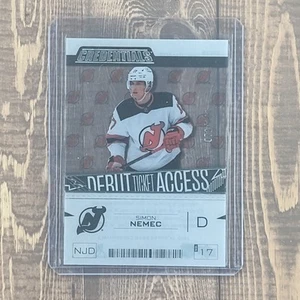 Simon Nemec 2023-24 UD Credentials Debut Ticket Access Acetate /149 #DTA-SN - Bild 1 von 2