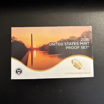 2015 U.S. Mint Clad Proof Set - 14 Coins In OGP W/Coa & Box US Mint  - Image 1 of 4