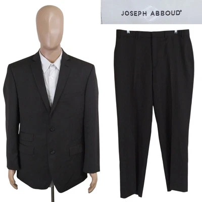 Traje Joseph Abboud Dos Piezas Marrón Mini Rayas 100% Lana 42R Pantalones 35X29.5 Foto 1 de 4