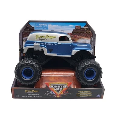 Monster Jam Grave Digger Monster Truck Currituck Grain Co vehículo fundido a presión 1:24 Foto 1 de 3