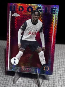 Destiny Udogie 2024-25 Topps Cromo UEFA Rosa Neón Prisma Espuelas SSP/175 #71 - Imagen 1 de 3