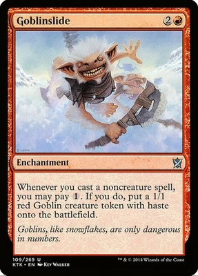 X 1 Goblinslide NM-M Khans of Tarkir 109 MTG Magic The Gathering - Image 1 of 2