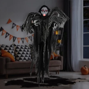 Northlight Animated Hanging Zombie Vampire with Lights and Sound Halloween - Picture 1 of 7