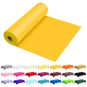 54 Inch X 100 Feet Plastic Table Cover Roll Premium Disposable Plastic Tablec... - Picture 1 of 6