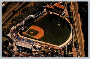 Luftaufnahme des Pete-Vonachen-Stadions am Meinen Field Peoria IL Postkarte - Bild 1 von 2