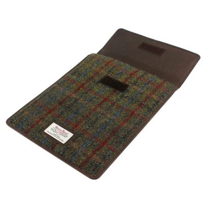 Harris Tweed Mini IPad Tablet Case (Green Check)  - Image 1 of 2