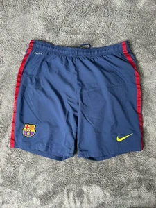FC Barcelona Home Blue Nike Soccer Football Shorts FCB Barca Spain XL Dri Fit - Picture 1 of 10