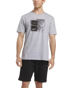 Reebok Mens Regular fit Short Sleeve Graphic T-Shirt Shirt XL Grey Solid - Picture 1 of 1