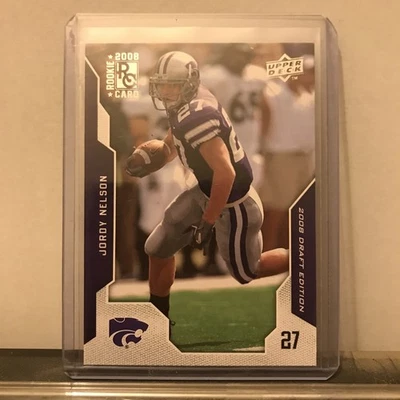 2008 Upper Deck Draft Edition - Jordy Nelson #55 (RC) Rookie Card - Image 1 of 2