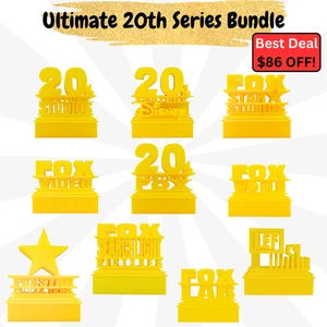 Pacchetto logo Ultimate 20th Century Fox Series stampato in 3D logo film personalizzato autismo - Foto 1 di 6