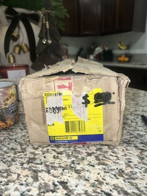 NOVO Disjuntor Quadrado D EDB EDB34100 3 Pólos 100 Amp 480V NOVO Na Caixa - Imagem 1 de 4