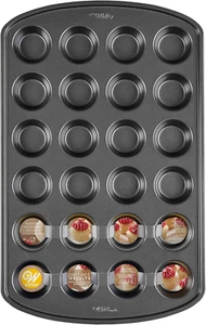 Perfect Results Premium Non-Stick Pan 24-Cup Mini Muffin Tin, Steel, Silver - Picture 1 of 12