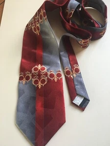 FRATELLO 58" x 3.75" Men's Neck Tie handmade 100% Polyester Made in Korea N049 - Picture 1 of 2