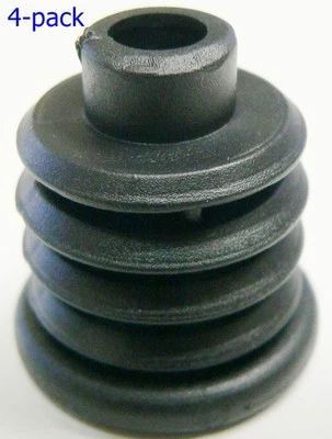 Oajen caster socket insert for 5/16" x 1-1/2" stem, for 1" OD round tube, 4pack