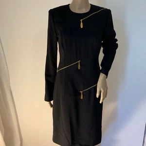 ESCADA Black Zipper Dress - Picture 1 of 6