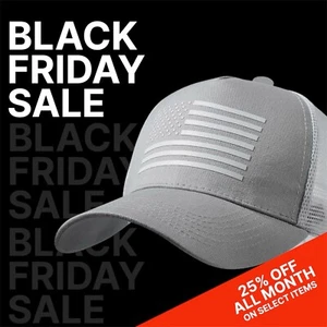 Gorra de camionero con bandera americana - Gorra de béisbol Snapback para hombres mujeres - Gris/blanco - Imagen 1 de 6