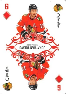 2023-24 O-Pee-Chee Playing Cards #6DIAMONDS Jonathan Toews - Picture 1 of 2