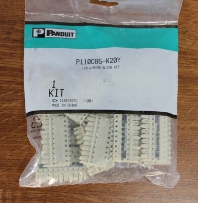 Panduit - P110CB5-K20Y - 110 Wiring Block Kit - One Kit- NEW - Image 1 of 3