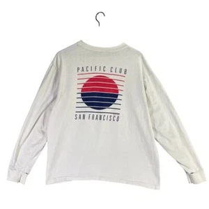 Vintage Crazy Shirt Pacific Club San Francisco Long Sleeve Graphic Tee XL USA - Picture 1 of 14