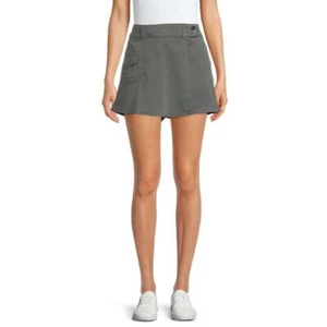 Time and Tru Women's Utility Skort Crater Grey Size 16 - Picture 1 of 4