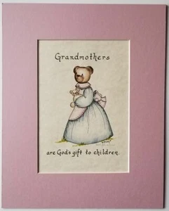 Grandmothers are God's gift to children             Kristine Dimmich bears print - Picture 1 of 3
