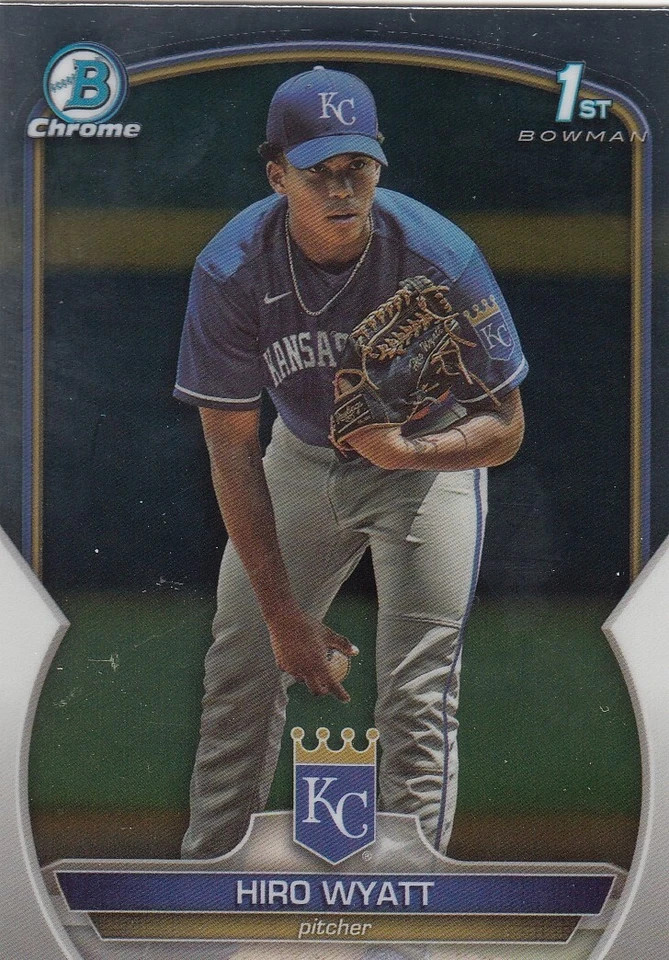 HIRO WYATT BOWMAN CHROME DRAFT 1ST ROOKIE CARD RC ROYALS #BDC-80 2023 23 - Image 1 of 1