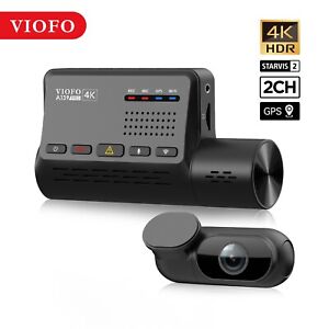 VIOFO A139Pro 4K Car Dash Cam Sony Starvis 2 Sensor Front+Rear Camera 5GHz WiFi