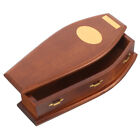 Halloween Miniature Coffin Box 1:12 Wooden Birch Funeral Vampire Dollhouse