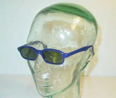 NEW - XJazz Optical City Mod 25 Rectangular Blue Designer Lens Sunglasses - Image 1 of 4