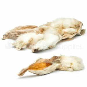Antos Rabbit Ears Natural with fur Hair Hypoallergenic Dog Treat Chews