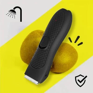 Body Hair Trimmer Men Electric Groin Trimmer Rechargeable Waterproof Blade Head - Picture 1 of 28