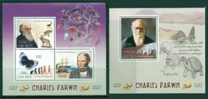 SVVGTA H02 MNH 2 Sheets 2016 Nature Charles Darwin Evolution theory - Picture 1 of 1