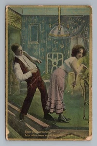 Vintage Couple Humor Baltimore 1900s Vintage Postcard - Picture 1 of 2