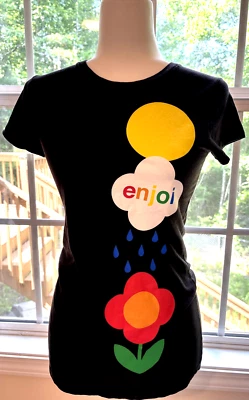 Enjoi Vintage Black Graphic Tee/ Size Medium EUC Vintage Skateboard Tee - Image 1 of 4