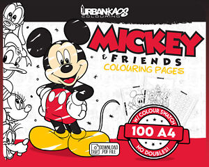 Mickey and Friends - 100 pages à colorier IMPRIMER VOUS-MÊME - coloriage urbain Kaos