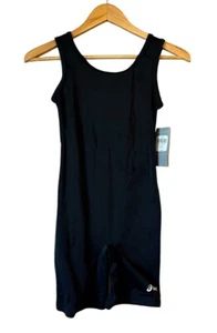 Asics Women's Solid Lycra Singlet - BLACK Medium New With Tags - Picture 1 of 8