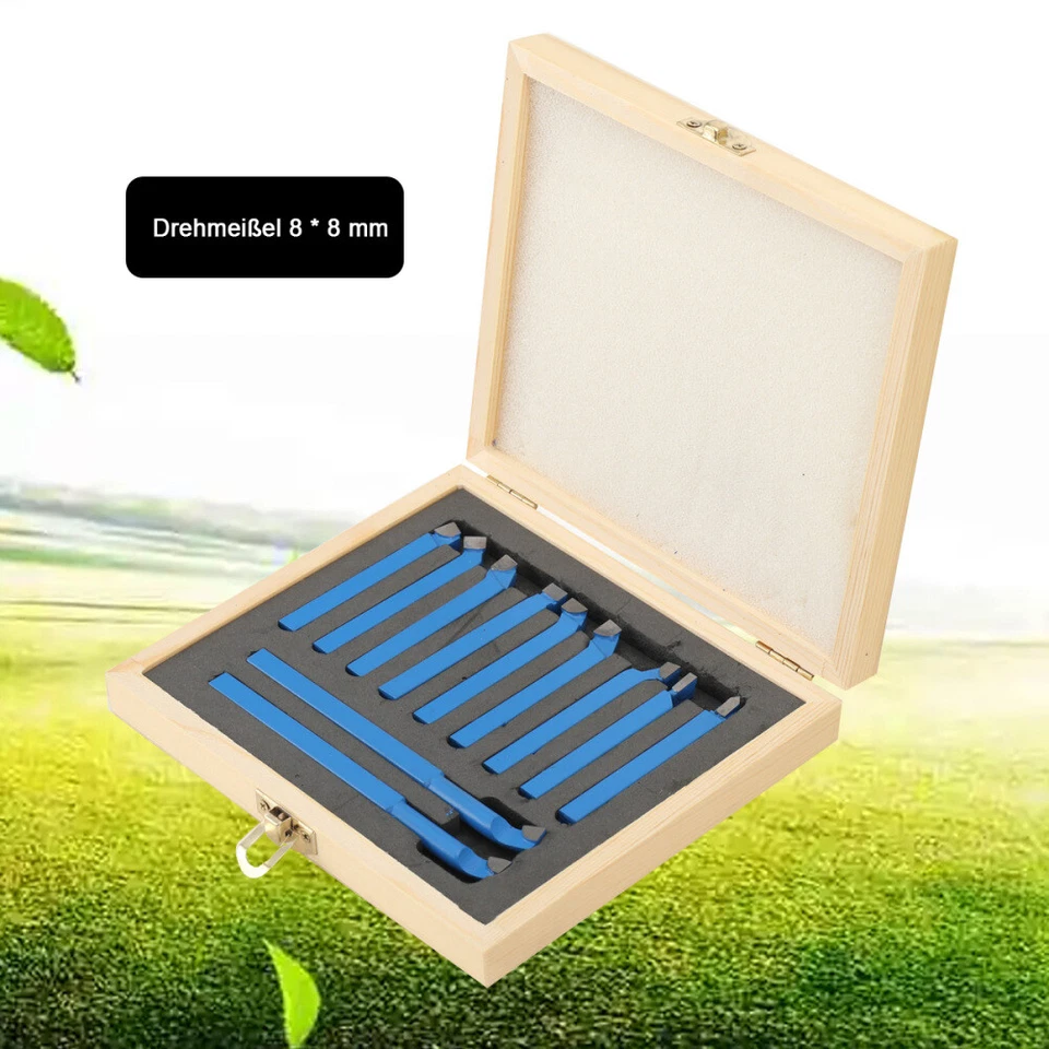 11 tlg.  Drehmeißelset Drehstahlset Messerset Drehstähle Drehbank - Bild 1 von 4