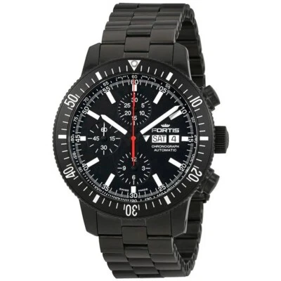 FORTIS Monolith Chronograph 638.18.31M B42 COSMONAUTS Black PVD Automatic Watch - Image 1 of 4