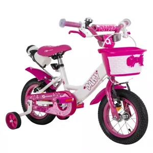 Kinderfahrrad Daisy 12 Zoll Kinder Fahrrad Rad Kids Bike Kind Mädchen Pink Rosa - Bild 1 von 18
