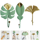 Stay Organized with Metal Wallet Hooks - Set of 3 Leaf Shaped Hangers