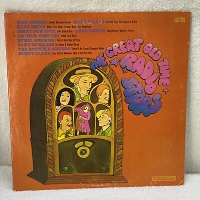 The Great Old Time Radio Stars - LP -Bing Crosby, Durante Vinyl Record - Image 1 of 4
